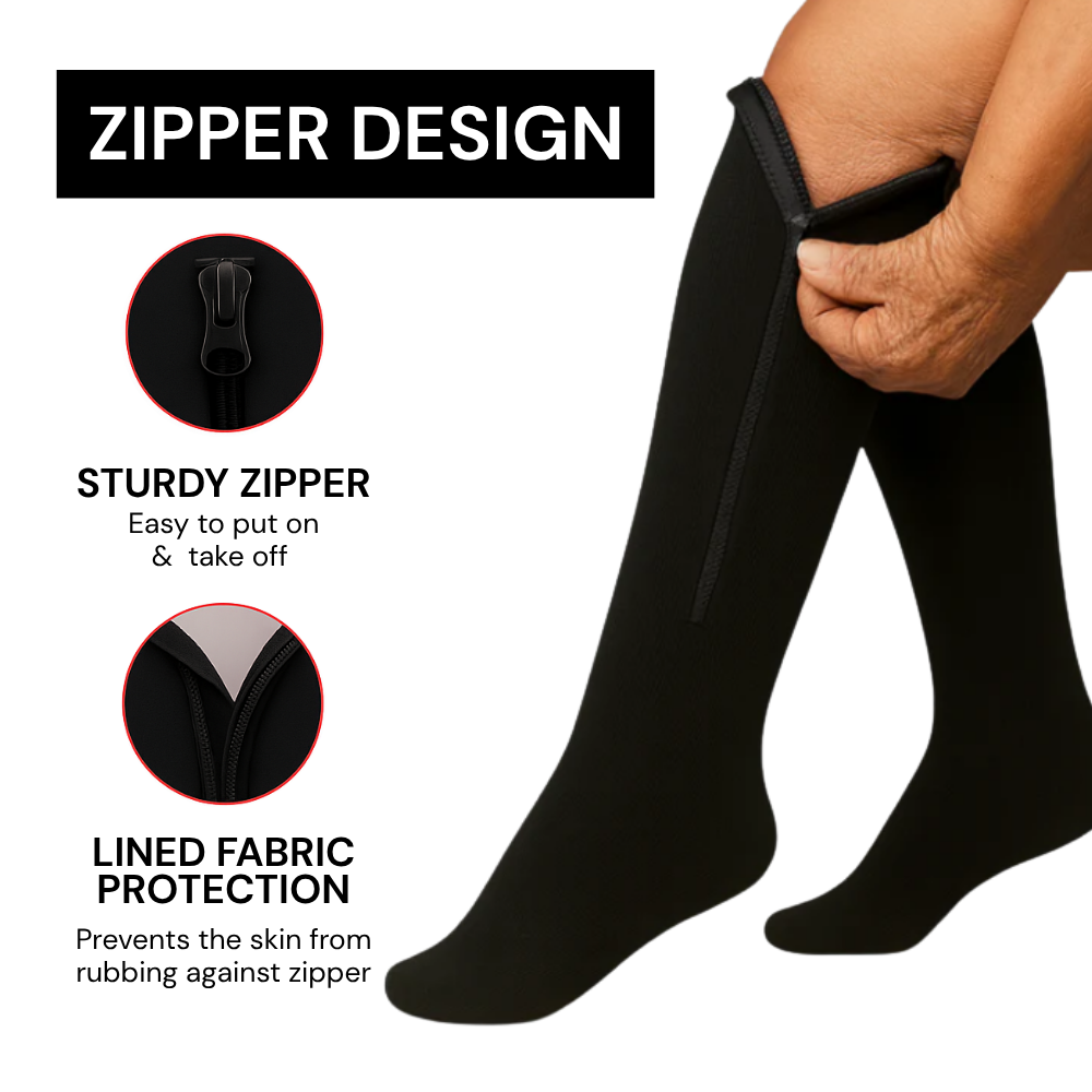 Zippable Compression Socks