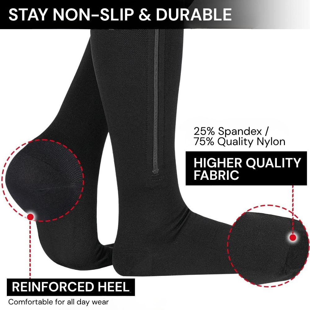 Zippable Compression Socks