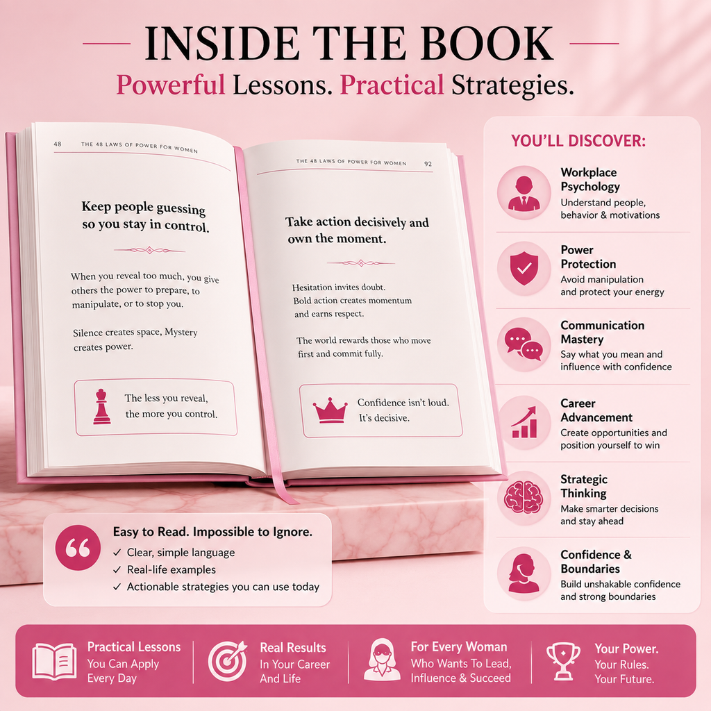 The 48 Laws of Power for Women – Career & Self-Help Book